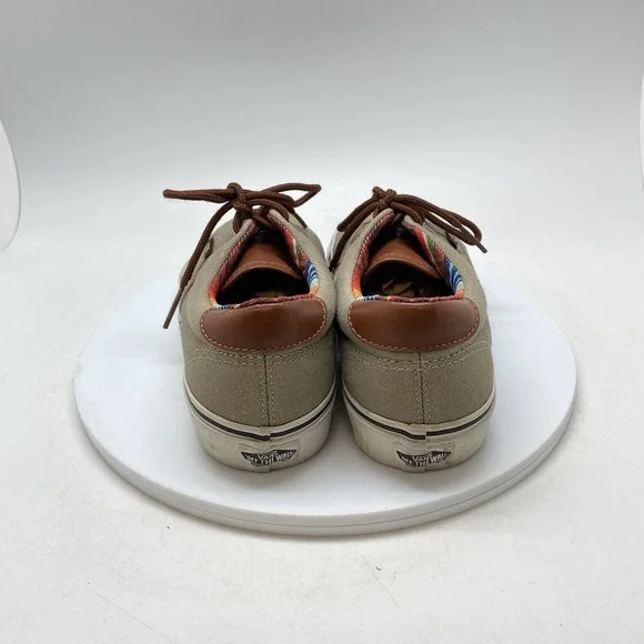 Vans Authentic Era 59 C&L Mens 8 Khaki Skater Canvas TC6D Shoes Sneakers - Picture 4 of 10